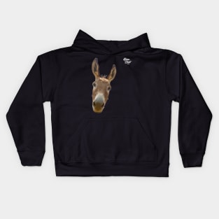 Donkey Face - Outline - Barn Shirt USA Kids Hoodie